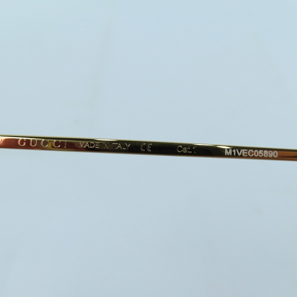 実際に弊社で買取させて頂いたGUCCI/グッチ インターロッキングG サングラス/アイウェア GG0437SA 004の画像 3枚目