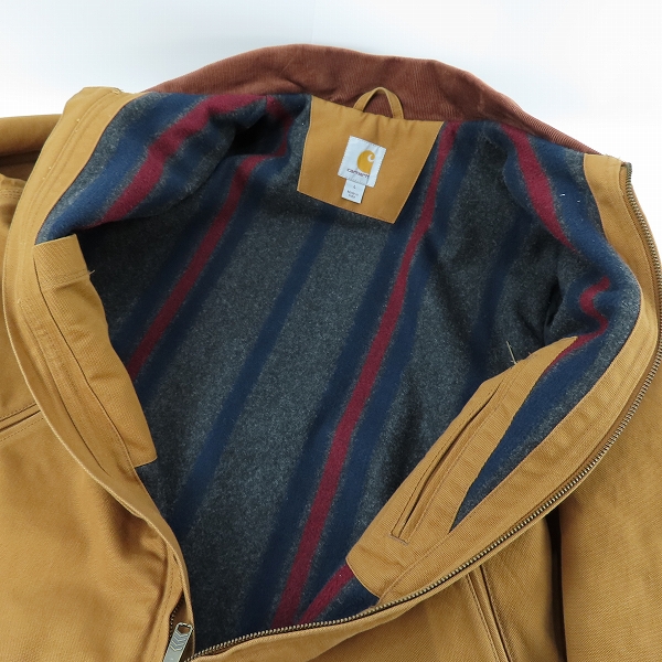 実際に弊社で買取させて頂いたCARHARTT/カーハート Duck Detroit Jacket/ダックデトロイト ジャケット 103828BRN /Lの画像 8枚目
