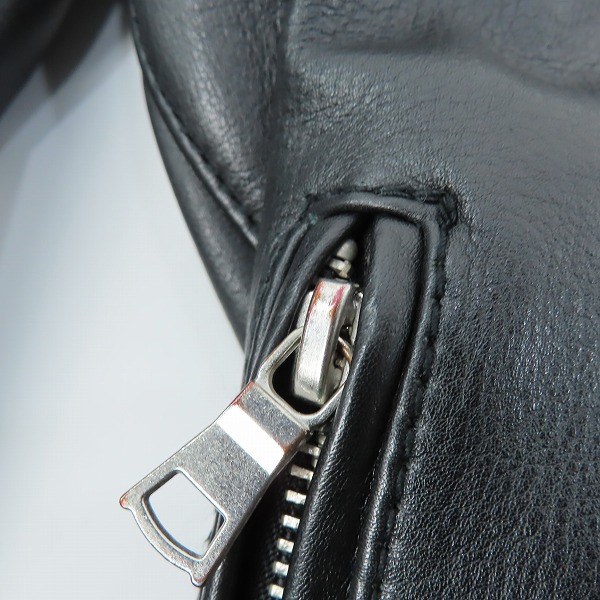 実際に弊社で買取させて頂いたJOURNAL STANDARD/ジャーナルスタンダード シングルライダース ブラック Mの画像 6枚目