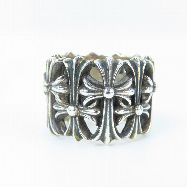 実際に弊社で買取させて頂いたCHROME HEARTS/クロムハーツ CEMETERY RING/セメタリークロス リング/21.5-23号の画像 4枚目