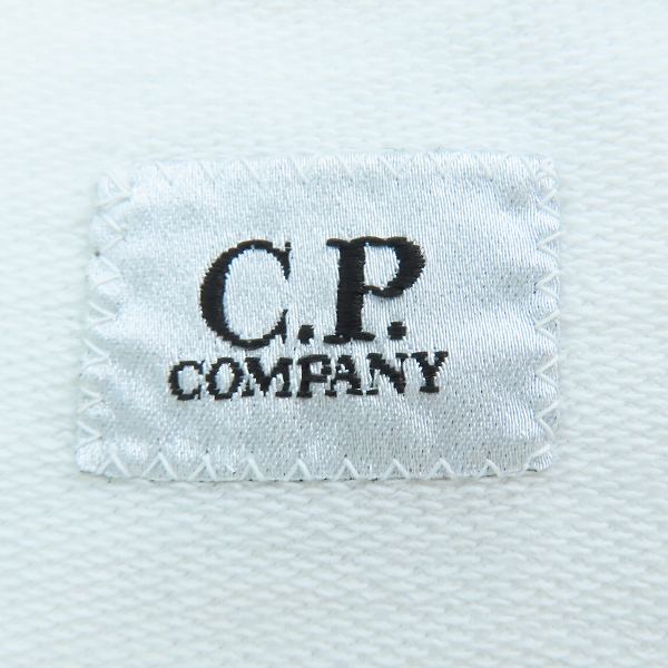 実際に弊社で買取させて頂いたC.P. COMPANY/C.P. カンパニー Arm Lens Crew Sweat/クルーネックスウェット ホワイト 03CMSS036A/XLの画像 2枚目