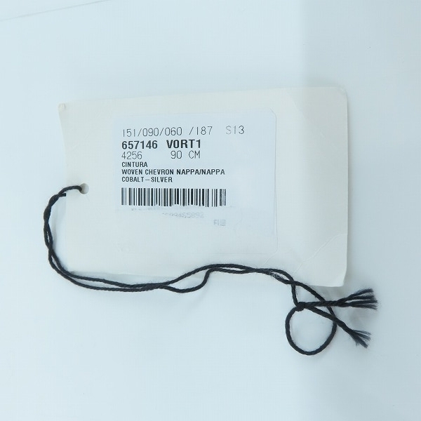 実際に弊社で買取させて頂いたBOTTEGA VENETA/ボッテガヴェネタ イントレチャート レザーベルト 657146 v0rt1の画像 9枚目