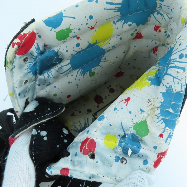 実際に弊社で買取させて頂いた【難有】VANS/バンズ SK8-HI/スケートハイ ペイントデザイン ハイカットスニーカー TB40/8.5の画像 6枚目