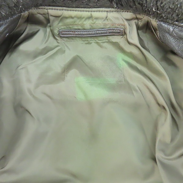 実際に弊社で買取させて頂いたSchott/ショット G-1 フライトレザージャケット/フライトジャケット/革ジャンの画像 6枚目