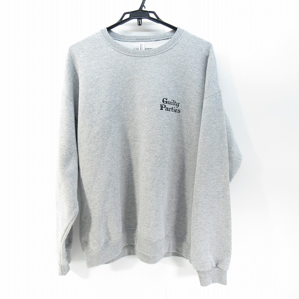 実際に弊社で買取させて頂いたWACKO MARIA/ワコマリア LOGO EMBROIDERY SWEART SHIRT/ロゴ スウェットシャツ 23FWE-WMC-SS02 XL