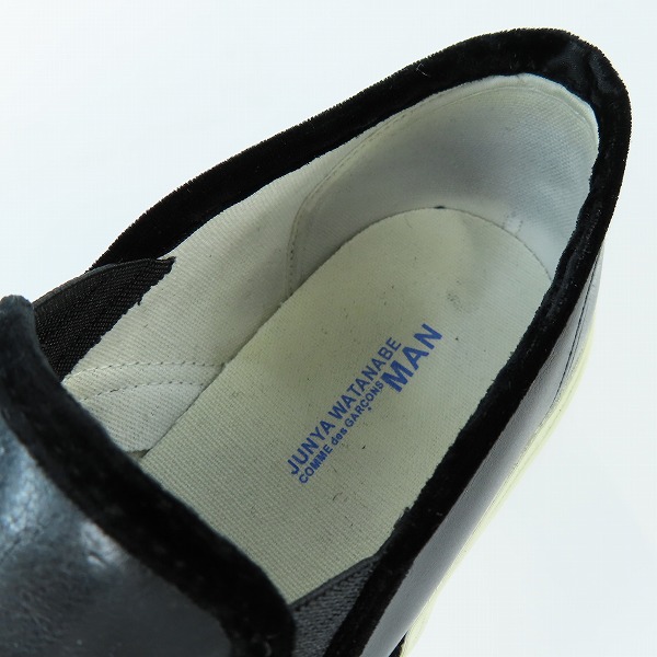 実際に弊社で買取させて頂いたJUNYA WATANABE COMME des GARÇONS MAN/ジュンヤワタナベ コム デ ギャルソン マン スタッズ スリッポン スニーカー/Sの画像 4枚目