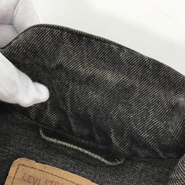 実際に弊社で買取させて頂いたLevi's/リーバイス ユーロリーバイス/チュニジア製/ブラックデニムジャケット/Gジャン 70503-02/XXLの画像 8枚目