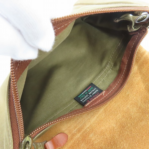 実際に弊社で買取させて頂いたIL BISONTE/イルビゾンテ レザー ショルダーバッグの画像 4枚目