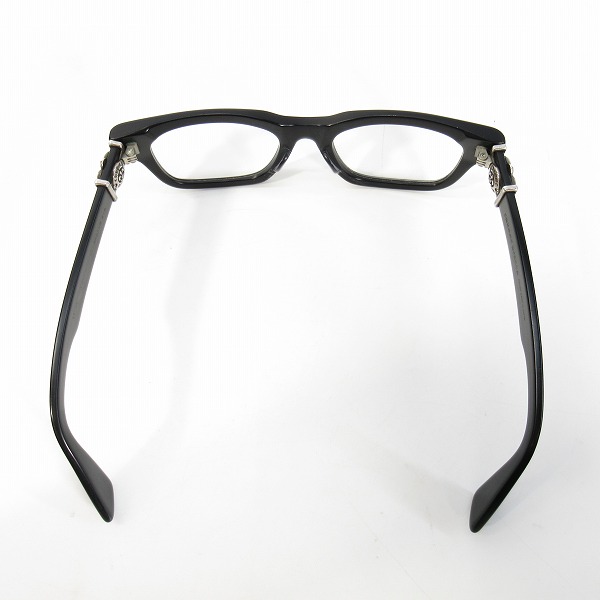 実際に弊社で買取させて頂いたCHROME HEARTS/クロムハーツ BAGDANG2-A マットブラック メガネフレーム/アイウェアの画像 2枚目