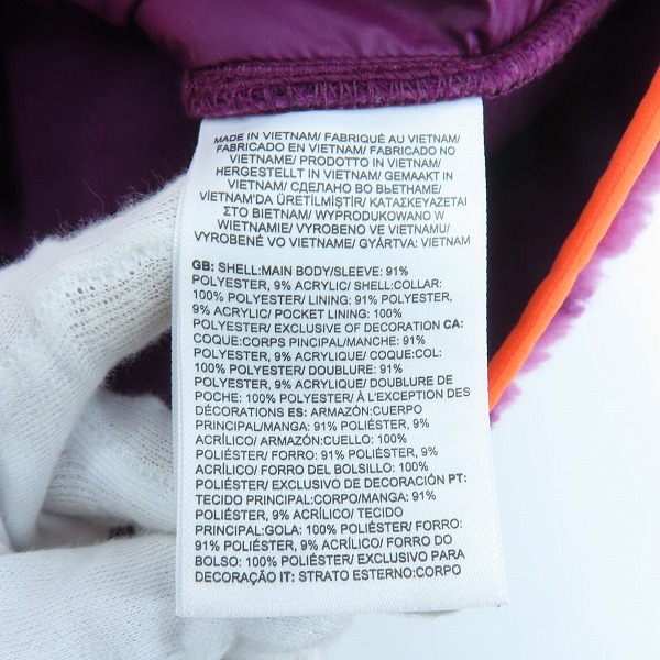 実際に弊社で買取させて頂いたTHE NORTH FACE×KAWS/ノースフェイス×カウズ フリースジャケット NF0A7WLG/Mの画像 3枚目