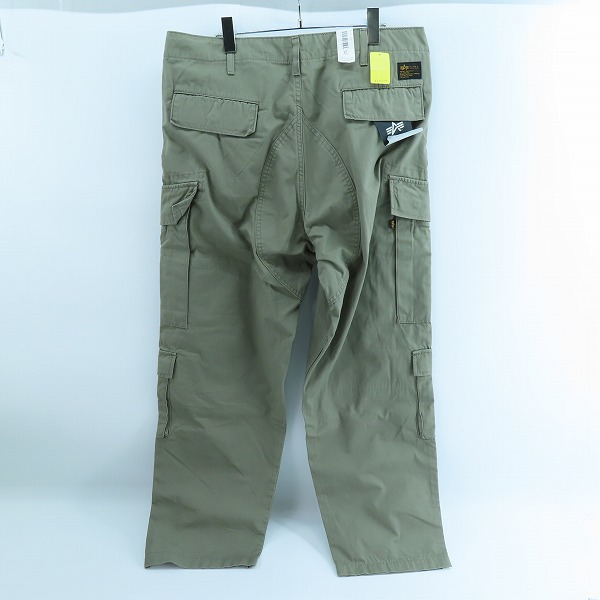 実際に弊社で買取させて頂いた【未使用】ALPHA INDUSTRIES/アルファ インダストリーズ  カーゴパンツ/A.GREEN/TB1028-021/XLの画像 1枚目