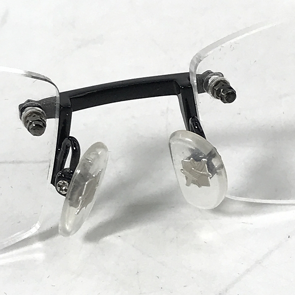 実際に弊社で買取させて頂いたLess than human/レスザンヒューマン TENRAI メガネフレーム アイウェア ブラック×レッド　の画像 3枚目