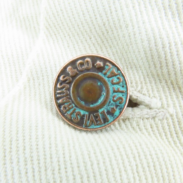 実際に弊社で買取させて頂いたLEVIS/リーバイス 840B XX 60s USA製 ボタン裏刻印O ビンテージ デニム ジャケット 42の画像 3枚目