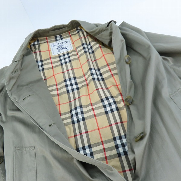 実際に弊社で買取させて頂いたBurberry’s/バーバリーズ 裏地ノバチェック柄トレンチコートロングコートFD034 910 78/7A3の画像 5枚目