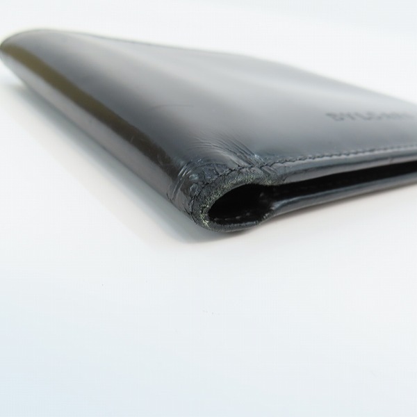 実際に弊社で買取させて頂いたBVLGARI/ブルガリ レザー二つ折り財布 ブラックの画像 5枚目