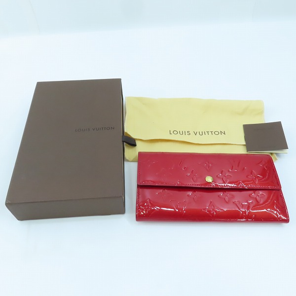 実際に弊社で買取させて頂いたLOUIS VUITTON/ルイヴィトン モノグラムヴェルニ ポルトフォイユ サラ 長財布 M93530の画像 9枚目