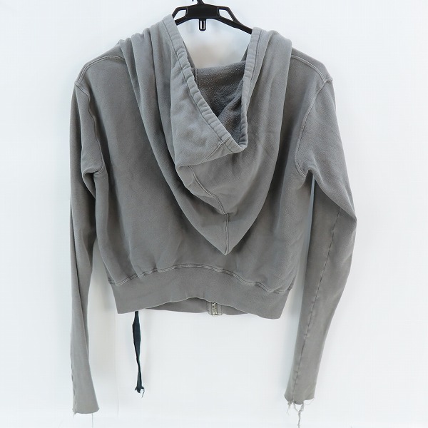 実際に弊社で買取させて頂いたRick Owens DRKSHDW/リックオウエンス ダークシャドウ ショート丈 ジップアップパーカー/Sの画像 1枚目