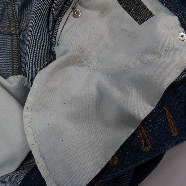 実際に弊社で買取させて頂いた【JPタグ】DIOR HOMME/ディオールオム ATELIERロゴ インディゴデニムパンツ 863DS06K0573/30 の画像 8枚目