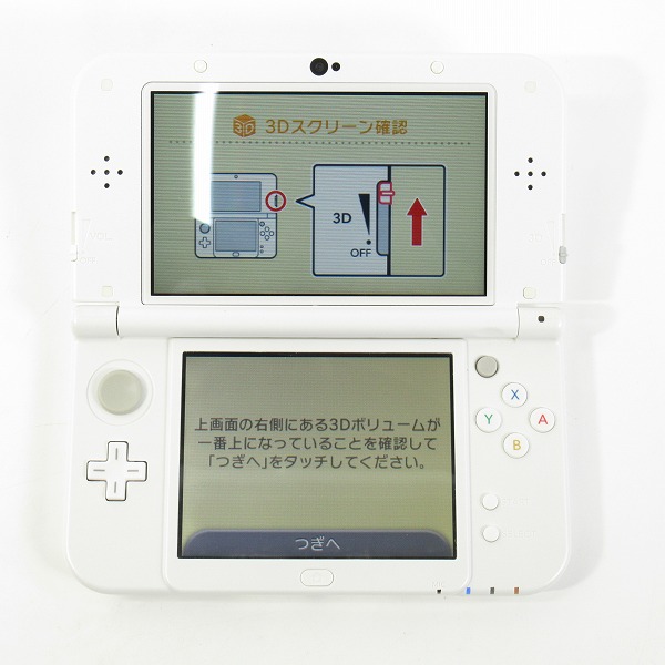 実際に弊社で買取させて頂いた任天堂/Nintendo Newニンテンドー3DS LL パールホワイト RED-001 本体【簡易動作確認済】の画像 1枚目