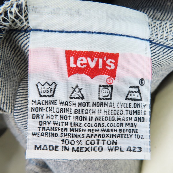 実際に弊社で買取させて頂いた【未使用】Levi's/リーバイス 501XX デニムパンツ 刻印190 2000年製 00s 1501-0117 W30L38の画像 5枚目
