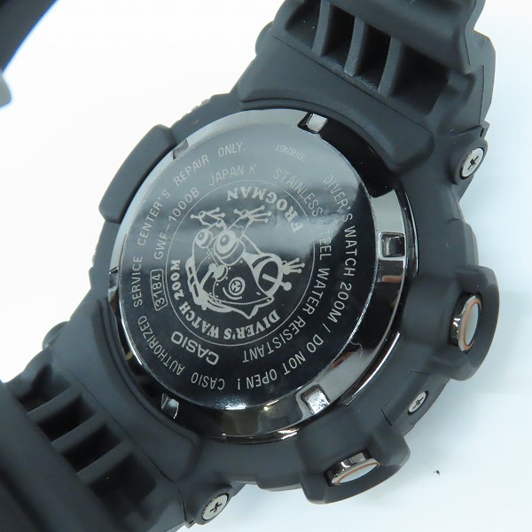 実際に弊社で買取させて頂いたG-SHOCK/Gショック FROGMAN フロッグマン ソーラー電波 GWF-1000B-1JRの画像 4枚目