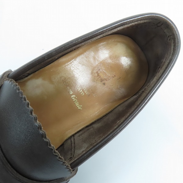 実際に弊社で買取させて頂いたChurch's/チャーチ Pembrey/ペンブリー レザー ペニー ローファー 6.5の画像 4枚目