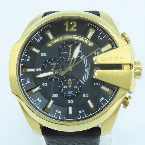 実際に弊社で買取させて頂いたDIESEL/ディーゼル MEGA CHIEF/メガチーフ クオーツ 腕時計 DZ-4344【動作未確認】