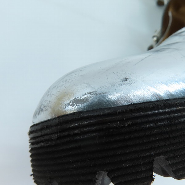 実際に弊社で買取させて頂いたnoir keininomiya ×church's/ノワール・ケイニノミヤ(ギャルソン)×チャーチ メリージェーンブーツ/シルバー/37の画像 7枚目