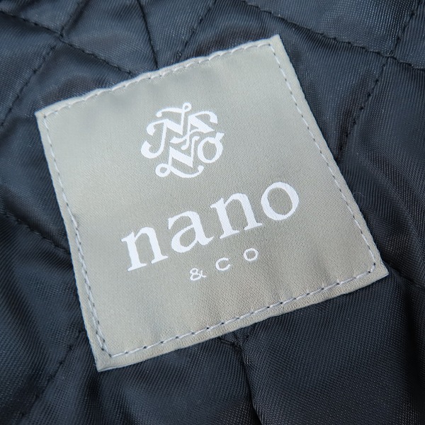 実際に弊社で買取させて頂いたnano universe/ナノユニバース ラムレザージャケット NUC73L00880SH/Lの画像 2枚目