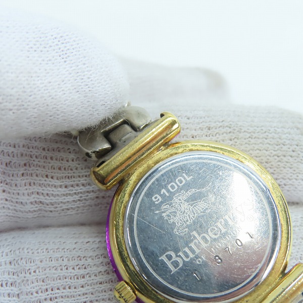実際に弊社で買取させて頂いたBurberrys/バーバリーズ 腕時計 9100L 【動作未確認】の画像 6枚目
