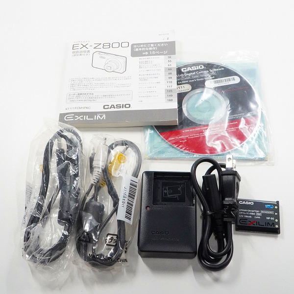 実際に弊社で買取させて頂いたCASIO/カシオ EX-Z800 EXILIM エクシリム コンパクトデジタルカメラ 簡易動作確認済みの画像 7枚目