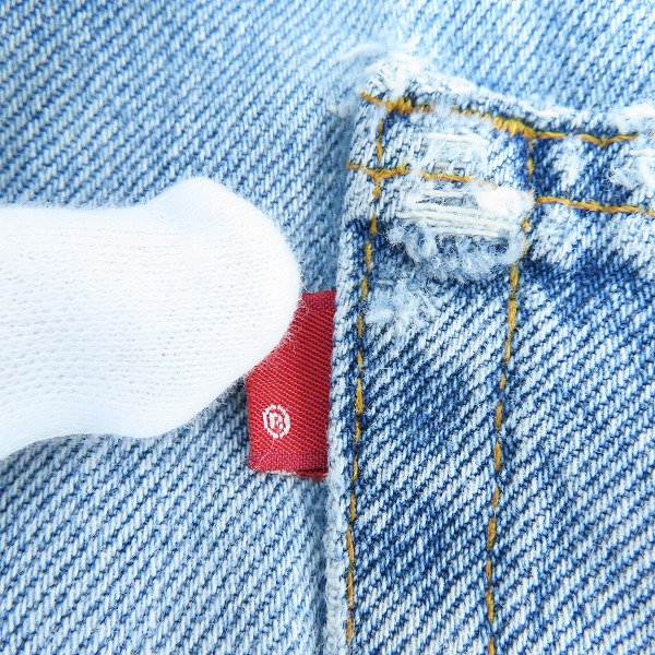 実際に弊社で買取させて頂いたLEVIS/リーバイス ヴィンテージ 501 553刻印 デニムパンツ/ジーンズ W34L32の画像 6枚目