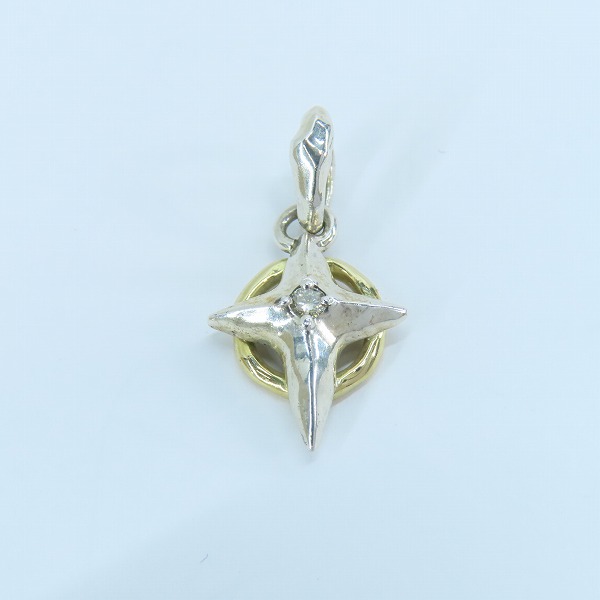 実際に弊社で買取させて頂いたBloody Mary/ブラッディマリー SILVER×K18×ダイヤモンドD0.04 クリスタルム ペンダント bmp272-sk-dの画像 1枚目