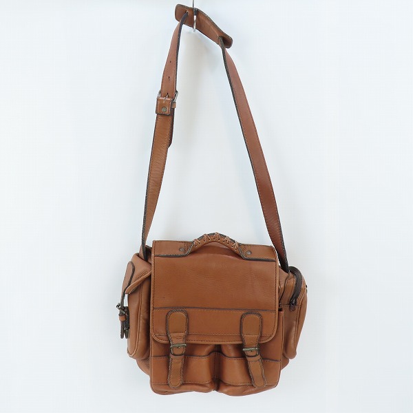 実際に弊社で買取させて頂いたPORTER/ポーター BARON/バロン レザーショルダーバッグ/206-02535の画像 2枚目