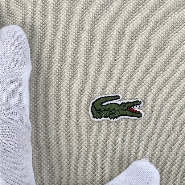 実際に弊社で買取させて頂いたLACOSTE/ラコステ 鹿の子地 ロングスリーブTシャツ ライトベージュ TH029J /Lの画像 4枚目