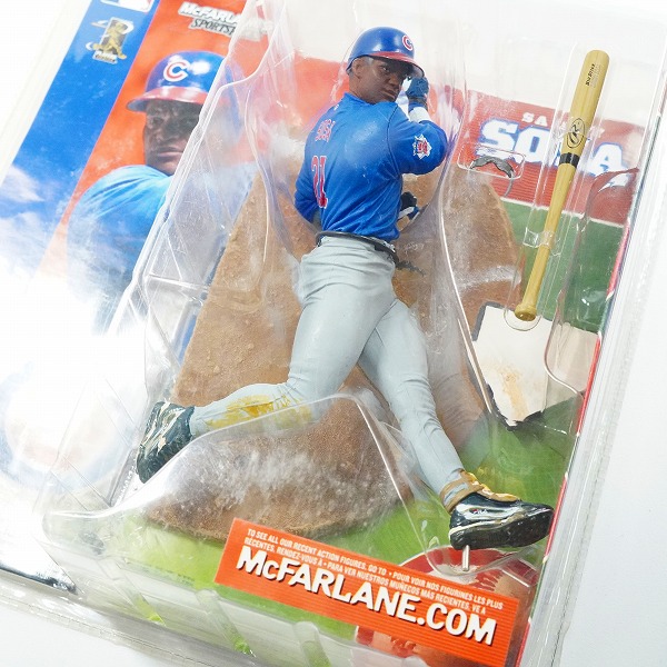 実際に弊社で買取させて頂いた【未開封】McFARLANE TOYS/マクファーレントイズ シカゴ・カブス #21 SAMMY SOSA サミー・ソーサ フィギュア 2点セットの画像 3枚目