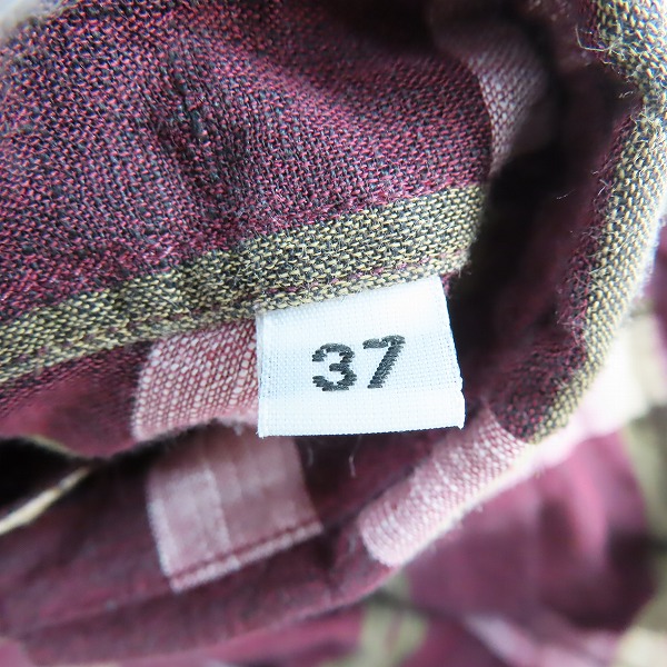 実際に弊社で買取させて頂いたAMI Alexandre Mattiussi/アミアレクサンドルマテュッシ チェック シャツ AMI 013/37の画像 3枚目