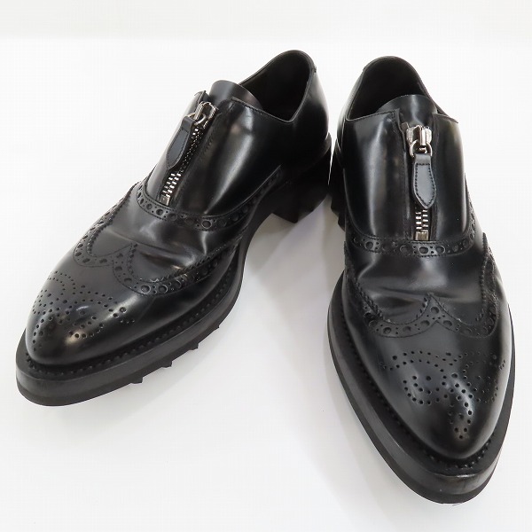 実際に弊社で買取させて頂いたPRADA/プラダ 13AW ウィングチップシューズ シャークソール/8.5