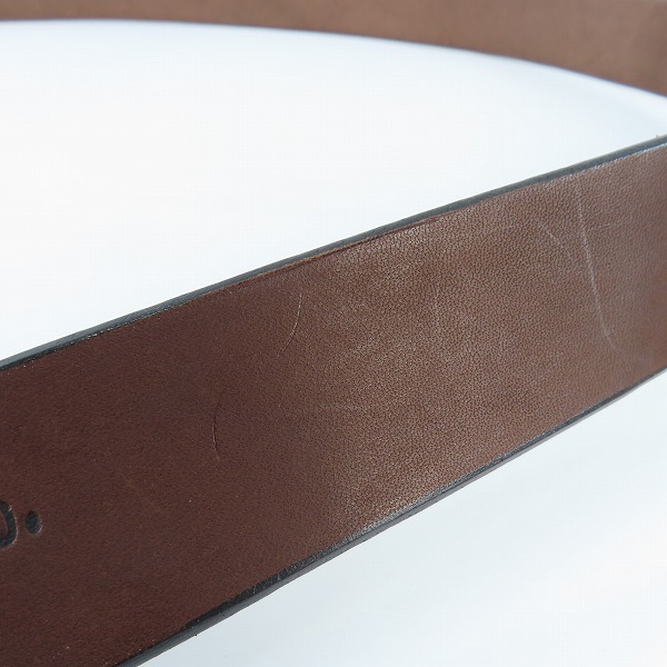 実際に弊社で買取させて頂いた(1)【未使用】SUGAR CANE/シュガーケーン レザーベルト/SCO-2320/ブラウン/40の画像 6枚目