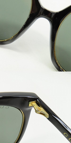 実際に弊社で買取させて頂いたGUCCI/グッチ チェーン付きサングラス/アイウェア GG1076S 001の画像 3枚目