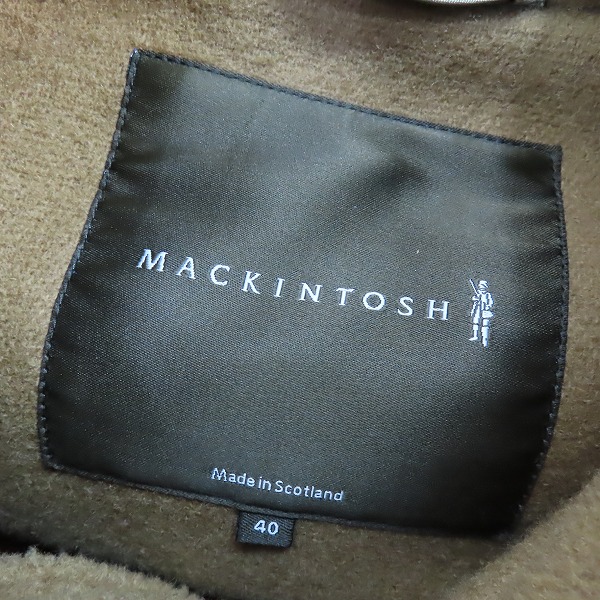 実際に弊社で買取させて頂いたMACKINTOSH/マッキントッシュ ウール ダッフルコート NO.EL/HG 40の画像 2枚目
