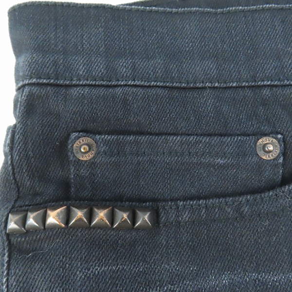 実際に弊社で買取させて頂いたHYSTERIC GLAMOUR/ヒステリック グラマー KINKY スタッズ デニムパンツ 02213AP07/34の画像 7枚目