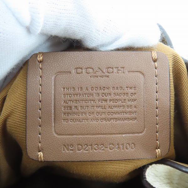 実際に弊社で買取させて頂いたCOACH/コーチ 2way ハンドバッグ/ショルダーバッグ C4100の画像 4枚目