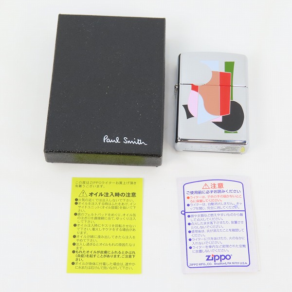 実際に弊社で買取させて頂いたZIPPO/ジッポー Paul Smith/ポールスミス 抽象画アート/05年製の画像 7枚目