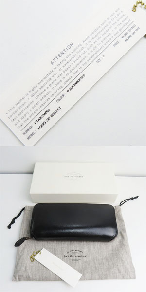 実際に弊社で買取させて頂いたfoot the coacher/フットザコーチャー LONG ZIP WALLET ラウンドジップ長財布 fta2234002の画像 9枚目