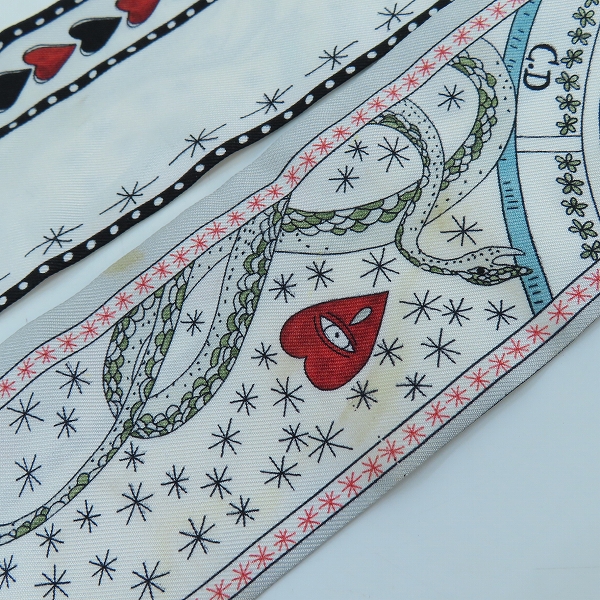 実際に弊社で買取させて頂いたChristian Dior/クリスチャンディオール ハート ミッツァ/ストールの画像 5枚目