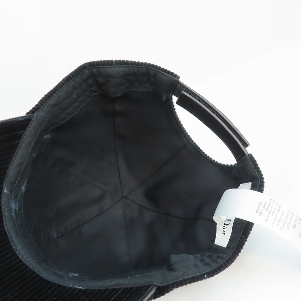 実際に弊社で買取させて頂いたChristian Dior/クリスチャン ディオール D-プレイヤー コーデュロイキャップ 45DPV918E141/59の画像 4枚目