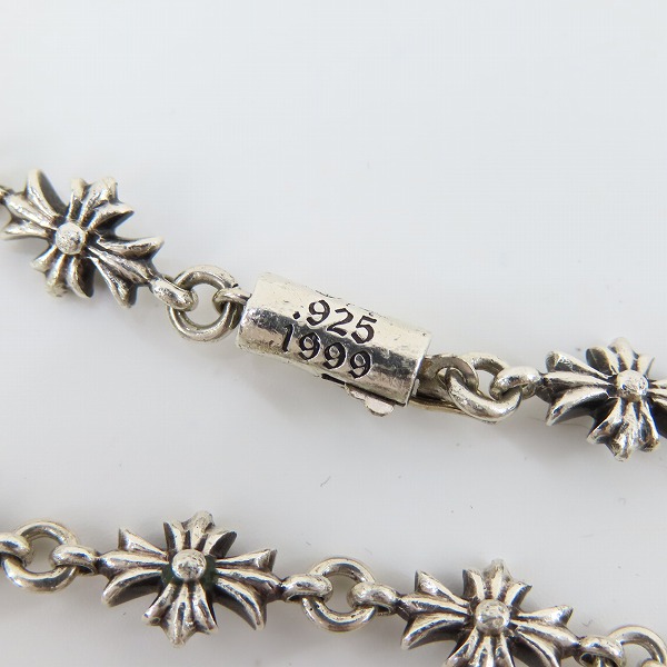 実際に弊社で買取させて頂いたCHROME HEARTS/クロムハーツ タイニーE CHプラス ブレスレット 12リンクの画像 4枚目