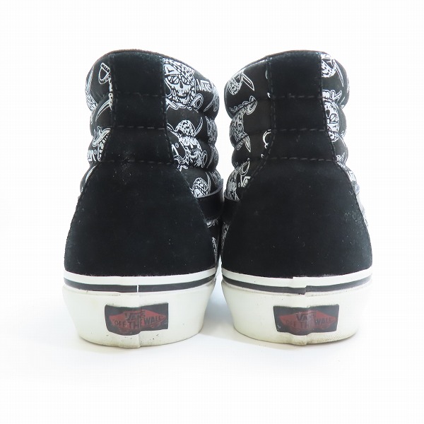 実際に弊社で買取させて頂いた【観賞用】VANS/バンズ SK8-HI/スケートハイ パイレーツスカル ハイカットスニーカー T375/8.5の画像 1枚目