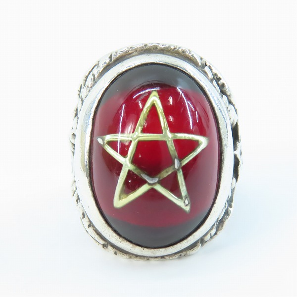 実際に弊社で買取させて頂いたALEX STREETER/アレックスストリーター エンジェルハートリング  レッド 12.5号の画像 1枚目